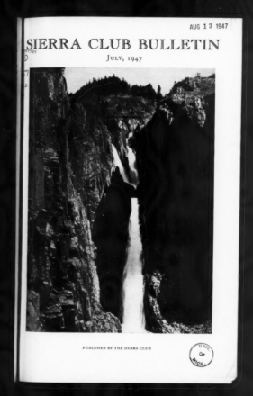 Sierra Club Bulletin 1947 Vol 32 No 7 July thumbnail